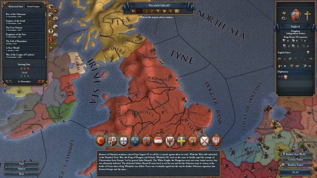 Europa Universalis 4 (Европа 4) - Обучение для новичков #1 - Игра и стартовый экран смотреть онлайн