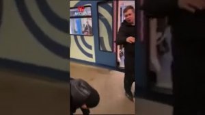 Станция метро Выхино,парни заступились за девушек,к которым приставали пьяные ублюдки!!!
