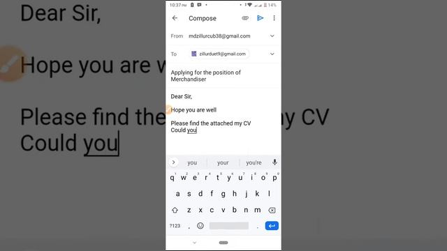 How to send Job Application by Gmail смотреть онлайн