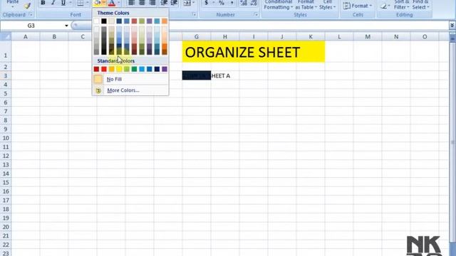 Lesson 25 The Organize Sheet Microsoft Office Excel 2007 2010 free Educational video Training Tutor смотреть онлайн