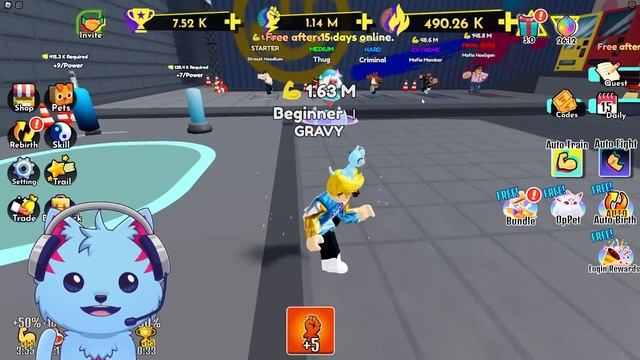 ROBLOX KUNG FU FIGHTING SIMULATOR смотреть онлайн