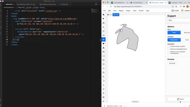 animateMotion in SVG | SVG animation | part 11 смотреть онлайн