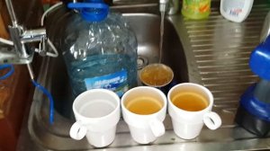 Тестирование торфяной водой систем очистки на катриджах и мембраме осмосе