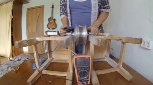 сдвоенное моторколесо от гироскутера Часть 4
первый запуск