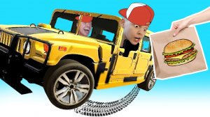 ЕДЕМ на ХАММЕРЕ за БУРГЕРАМИ Учимся ПАРКОВАТЬСЯ в Car Parking от Игорюшины Игруши