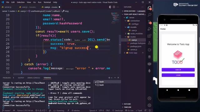 #2 Node and React native signup | Node and React Native смотреть онлайн