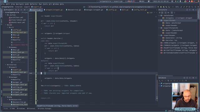 Snippet Pixie: Next - Finish CLI import's JSON file read and Unmarshaler | Always Developing #107 смотреть онлайн