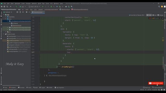 How to Implement MotionLayout Animation in Jetpack Compose | Android | Kotlin | Make it Easy смотреть онлайн