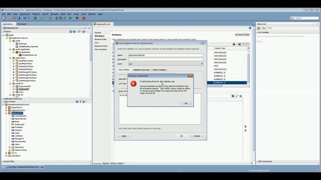Oracle ADF Part 16- Validation Rule List IN смотреть онлайн