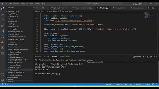 #Tutorials 23 || How to read table Data, validate sorting || Selenium python смотреть онлайн