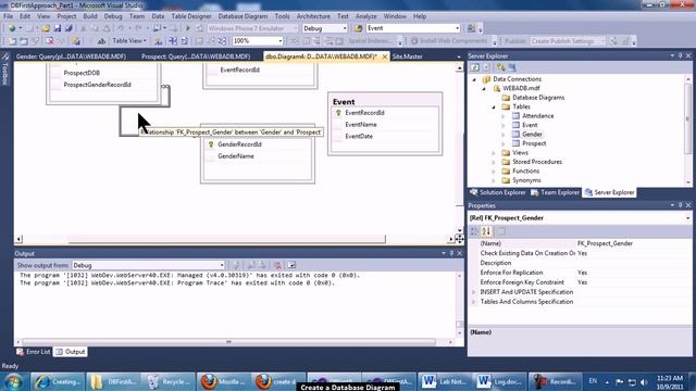 Create Database Diagram смотреть онлайн
