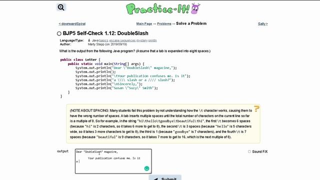 Java Practice-it Introduction to Java Programming | Self-Check 1.12 DoubleSlash смотреть онлайн