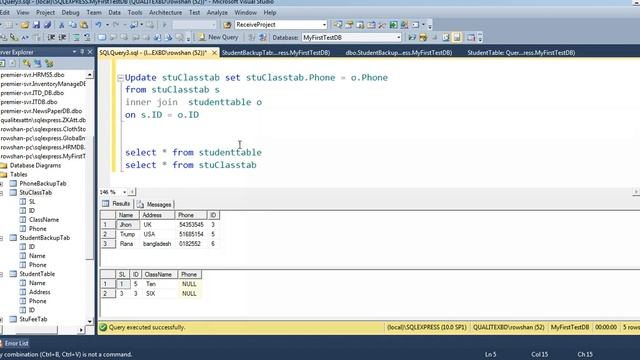 how to update column in sql table. update with join in sql table. PART 9 смотреть онлайн