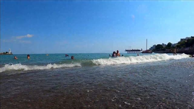 Море сегодня 28 07 2021 Набережная Ялты 2021//Ялта Live Крым смотреть онлайн