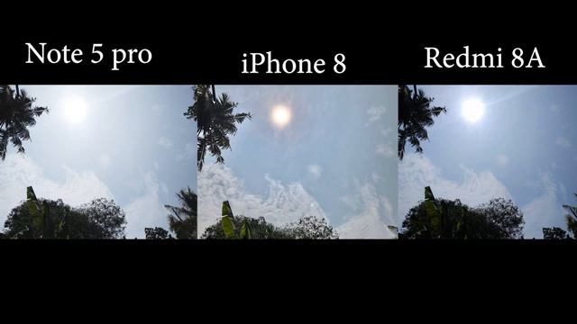 Why 12 MP Camera Perform Different In Every Phone?Camera Comparison Redmi Note 5 Pro Vs 8A Vs IPhon
