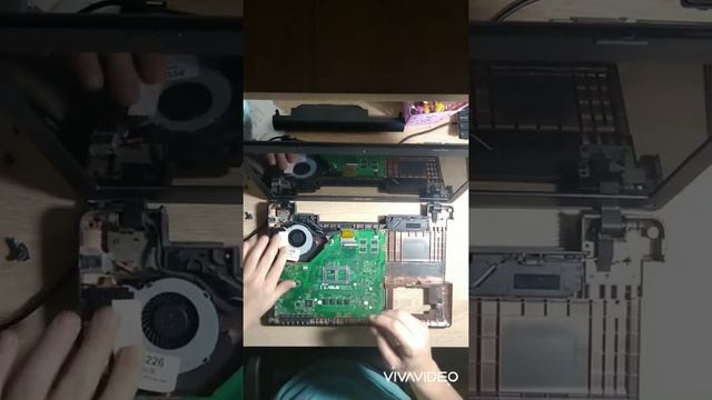 Заміна кулера / клавіатури ASUS X55VD смотреть онлайн
