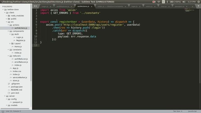 Fullstack Twitter Clone with Nodejs, Express, MongoDB, React - Part 8 смотреть онлайн