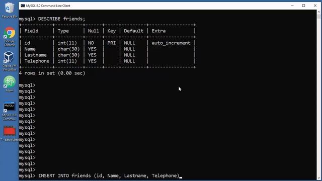 MySQL Tutorial - 8 - Inserting Values Into Table смотреть онлайн