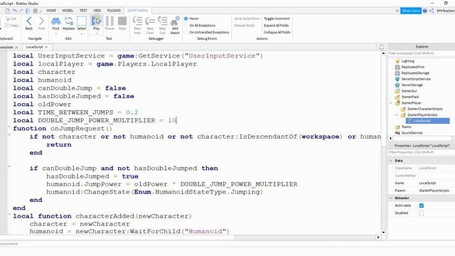 Roblox Studio Tutorial: How to Add Double Jumping смотреть онлайн