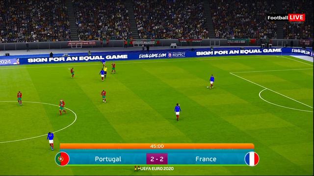Portugal Vs France | Final EURO 2024 | Ronaldo Messi Haaland Neymar Mbappe Osimhen Salah Hakimi |PE