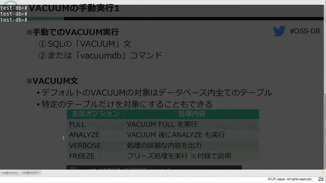 VACUUM、ANALYZEの目的と使い方（PostgreSQL学習） смотреть онлайн
