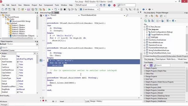 Delphi Dasturlash Asoslari. 2-Dars. Delphi.Uz смотреть онлайн