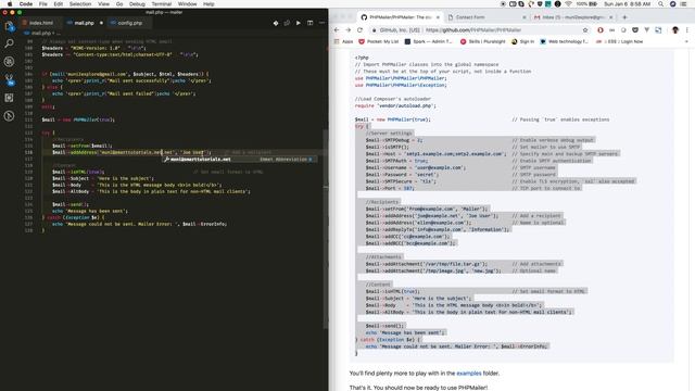 Send an Email using PHPMailer without Composer #4 смотреть онлайн