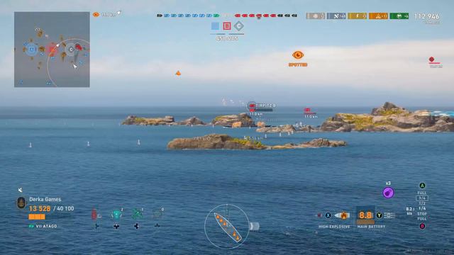 Atago is a Waste of Global XP in World of Warships Legends смотреть онлайн