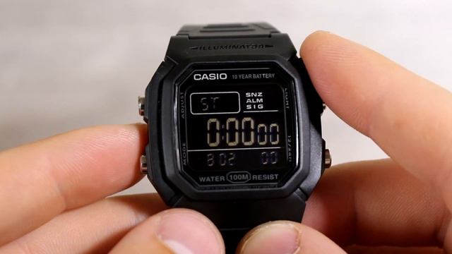 Обзор CASIO W-800H-1B | Где купить со скидкой смотреть онлайн