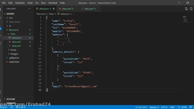 نگاهی به Json/XML/Yaml смотреть онлайн