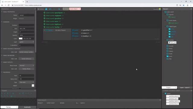 Construct 3 Tutorial - Color Switch #2 - Variables & Logic - no coding смотреть онлайн