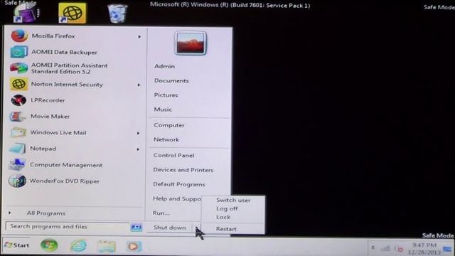 How to boot Windows XP/Vista/7 into Safe Mode смотреть онлайн
