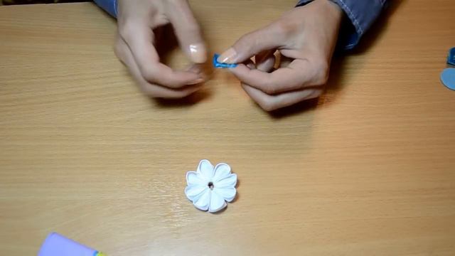30) Кувшинка, цветок канзаши. Видео МК. смотреть онлайн