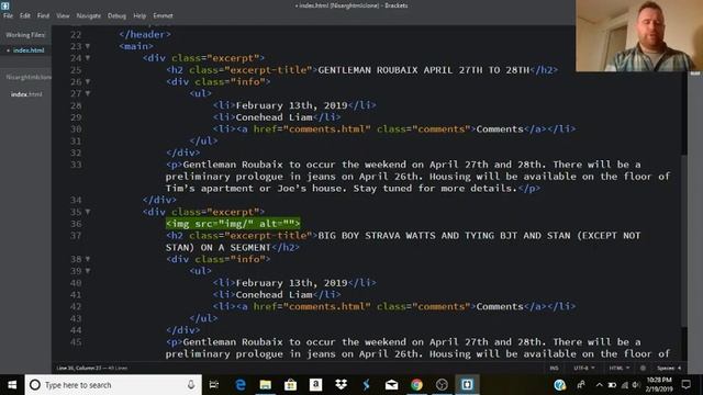 "Cloning" a WordPress Theme, Nisarg, in HTML and CSS Using Brackets Part 1 смотреть онлайн