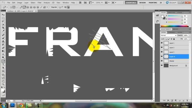 Photoshop CS5 - Scratch Text (HD) смотреть онлайн