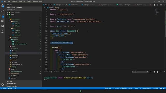 React Tutorial: Weather App with RESTful APIs смотреть онлайн
