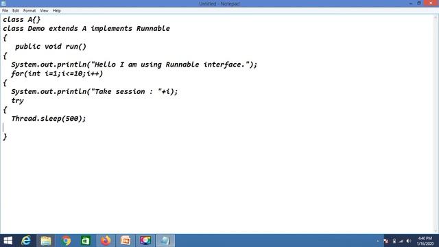 Runnable Interface смотреть онлайн