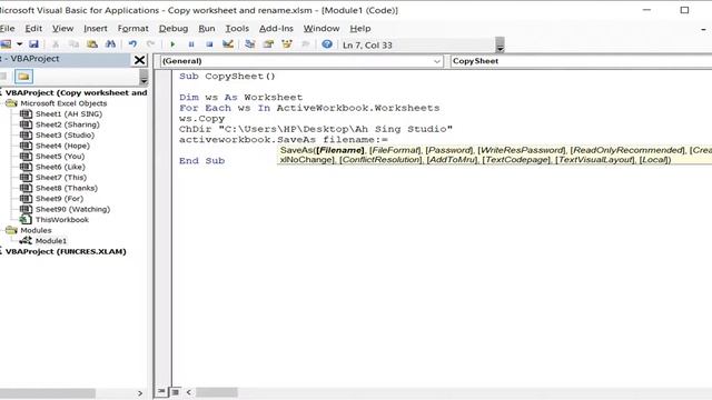 Excel VBA - Copy worksheet to a new workbook and rename смотреть онлайн