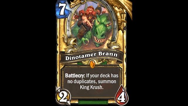 You'll find me wherever the action is! - Dinotamer Brann - Hearthstone смотреть онлайн