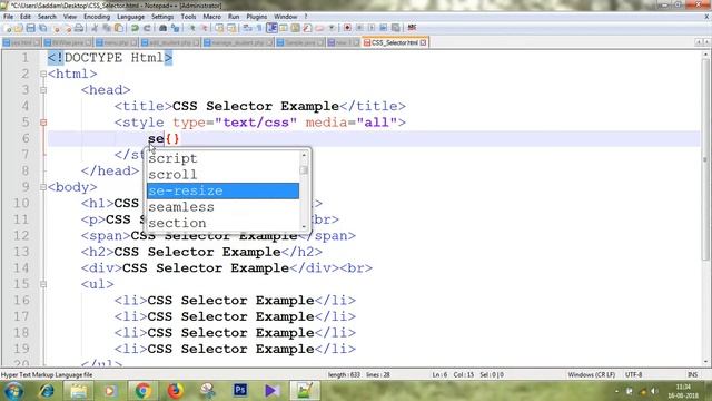 CSS Selector in hindi | Universal , Tag Name, Group Selector in Hindi | css selector | css tutorial смотреть онлайн
