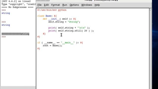 Python 69 String zfill смотреть онлайн