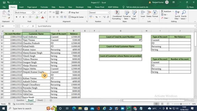 Excel Project Chapter-7 #ravi #exceltutorialinhindi #excel смотреть онлайн