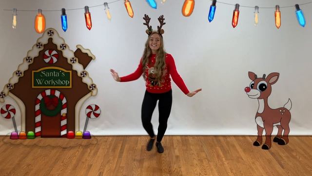 Fun Holiday Dance Choreography to Rudolph The Red-Nosed Reindeer смотреть онлайн