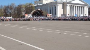Парад военной техники на параде Победы в Кирове