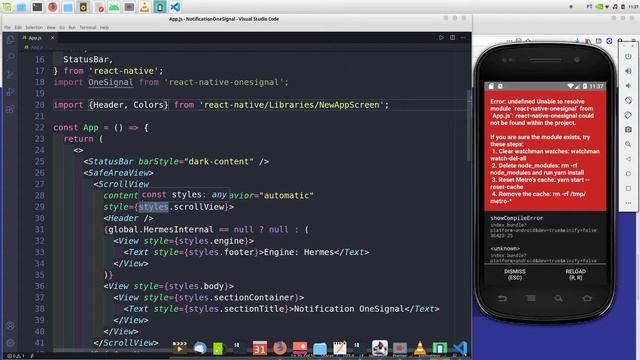 Push Notification no React Native usando o OneSignal смотреть онлайн