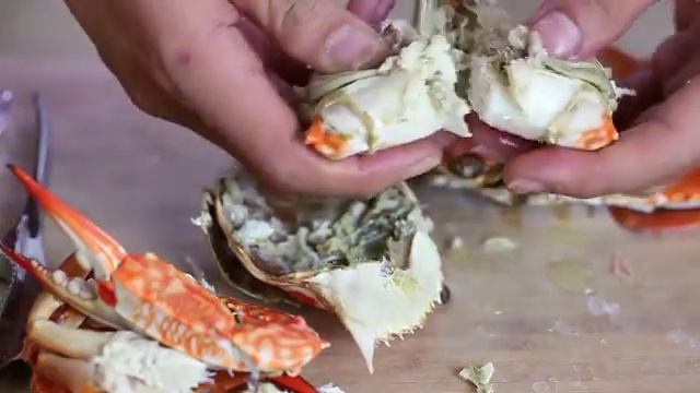 Как есть краба Шаг 5