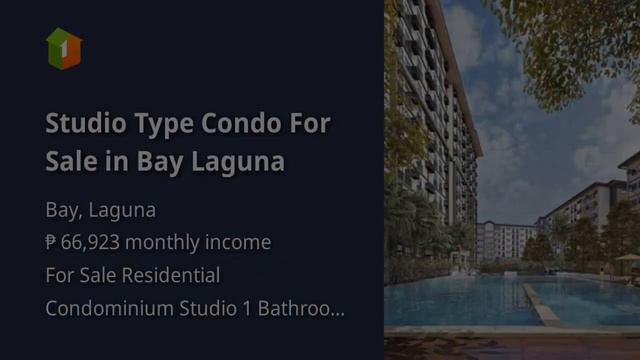 Studio Type Condo For Sale in Bay Laguna смотреть онлайн