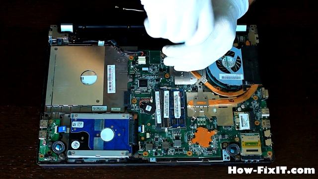 Acer TravelMate 5760 Disassembly And Fan Cleaning, как разобрать и почистить ноутбук