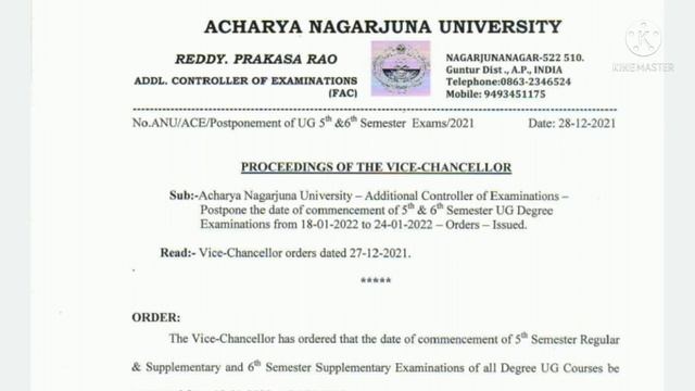 ANU sem 5 6 Exams Postponed |ANU Exams Postpone | ANU Exams Update смотреть онлайн