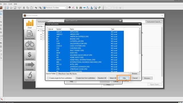 Using The Downloader In MetaStock 18